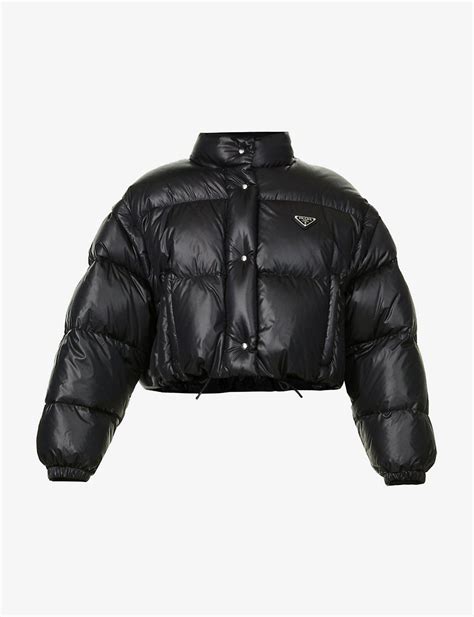 black prada jacket puffer|prada puffer jackets women's.